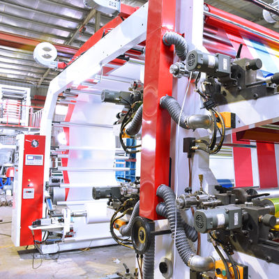 10 - 80m/min Equipement d'impression par flexo 23KW 8 couleur Flexo machine d'impression