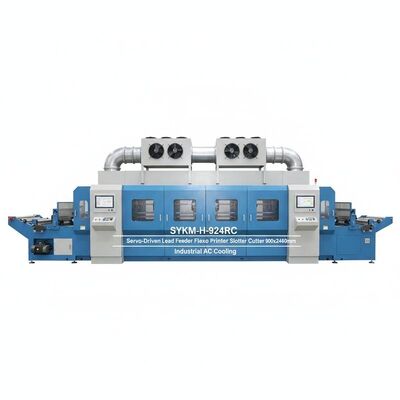 SYKM-H-924RC chargeur de plomb servomoteur imprimante Flexo Slotter Die Cutter 900x2400mm refroidissement AC industriel
