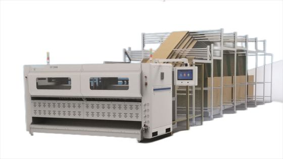 Machine de fabrication de boîtes en carton automatique à ventilateur 2800 mm largeur maximale FF2800